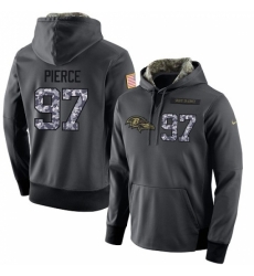 NFL Mens Nike Baltimore Ravens 97 Michael Pierce Stitched Black Anthracite Salute to Service Player Performance Hoodie NFL Mens Nike Baltimore Ravens 97 Michael Pierce Stitched Black Anthracite Salute to Service Player Performance Hoodie