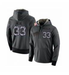 Football Mens Buffalo Bills 33 Siran Neal Stitched Black Anthracite Salute to Service Player Performance Hoodie Football Mens Buffalo Bills 33 Siran Neal Stitched Black Anthracite Salute to Service Player Performance Hoodie