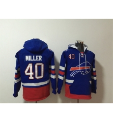 Men Buffalo Bills 40 Von Miller Royal Ageless Must Have Lace Up Pullover Hoodie Men Buffalo Bills 40 Von Miller Royal Ageless Must Have Lace Up Pullover Hoodie