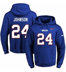 NFL Mens Nike Buffalo Bills 24 Leonard Johnson Royal Blue Name Number Pullover Hoodie NFL Mens Nike Buffalo Bills 24 Leonard Johnson Royal Blue Name Number Pullover Hoodie