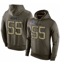 NFL Nike Buffalo Bills 55 Jerry Hughes Green Salute To Service Mens Pullover Hoodie NFL Nike Buffalo Bills 55 Jerry Hughes Green Salute To Service Mens Pullover Hoodie