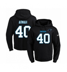 Football Mens Carolina Panthers 40 Alex Armah Black Name Number Pullover Hoodie Football Mens Carolina Panthers 40 Alex Armah Black Name Number Pullover Hoodie
