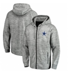 NFL Dallas Cowboys Pro Line by Fanatics Branded Space Dye Performance Full Zip Hoodie Heathered Gray NFL Dallas Cowboys Pro Line by Fanatics Branded Space Dye Performance Full Zip Hoodie Heathered Gray