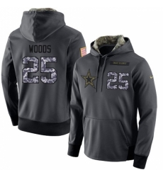 NFL Mens Nike Dallas Cowboys 25 Xavier Woods Stitched Black Anthracite Salute to Service Player Performance Hoodie NFL Mens Nike Dallas Cowboys 25 Xavier Woods Stitched Black Anthracite Salute to Service Player Performance Hoodie