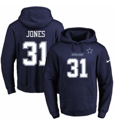 NFL Mens Nike Dallas Cowboys 31 Byron Jones Navy Blue Name Number Pullover Hoodie NFL Mens Nike Dallas Cowboys 31 Byron Jones Navy Blue Name Number Pullover Hoodie