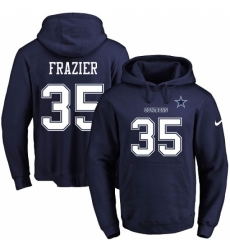 NFL Mens Nike Dallas Cowboys 35 Kavon Frazier Navy Blue Name Number Pullover Hoodie NFL Mens Nike Dallas Cowboys 35 Kavon Frazier Navy Blue Name Number Pullover Hoodie