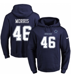 NFL Mens Nike Dallas Cowboys 46 Alfred Morris Navy Blue Name Number Pullover Hoodie NFL Mens Nike Dallas Cowboys 46 Alfred Morris Navy Blue Name Number Pullover Hoodie
