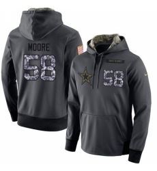 NFL Mens Nike Dallas Cowboys 58 Damontre Moore Stitched Black Anthracite Salute to Service Player Performance Hoodie NFL Mens Nike Dallas Cowboys 58 Damontre Moore Stitched Black Anthracite Salute to Service Player Performance Hoodie