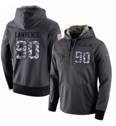 NFL Mens Nike Dallas Cowboys 90 Demarcus Lawrence Stitched Black Anthracite Salute to Service Player Performance Hoodie NFL Mens Nike Dallas Cowboys 90 Demarcus Lawrence Stitched Black Anthracite Salute to Service Player Performance Hoodie