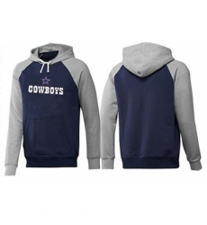 NFL Mens Nike Dallas Cowboys Authentic Logo Pullover Hoodie BlueGrey NFL Mens Nike Dallas Cowboys Authentic Logo Pullover Hoodie BlueGrey