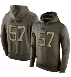 NFL Nike Dallas Cowboys 57 Damien Wilson Green Salute To Service Mens Pullover Hoodie NFL Nike Dallas Cowboys 57 Damien Wilson Green Salute To Service Mens Pullover Hoodie
