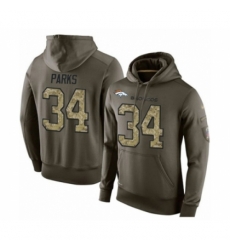 Football Mens Denver Broncos 34 Will Parks Green Salute To Service Pullover Hoodie Football Mens Denver Broncos 34 Will Parks Green Salute To Service Pullover Hoodie