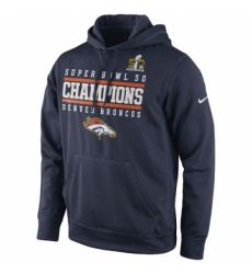 NFL Denver Broncos Nike Super Bowl 50 Champions Celebration Performance Hoodie Navy NFL Denver Broncos Nike Super Bowl 50 Champions Celebration Performance Hoodie Navy
