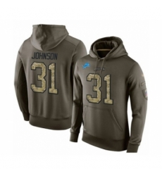 Football Mens Detroit Lions 31 Ty Johnson Green Salute To Service Pullover Hoodie Football Mens Detroit Lions 31 Ty Johnson Green Salute To Service Pullover Hoodie