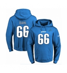 Football Mens Detroit Lions 66 Joe Dahl Blue Name Number Pullover Hoodie Football Mens Detroit Lions 66 Joe Dahl Blue Name Number Pullover Hoodie