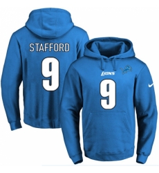 NFL Mens Nike Detroit Lions 9 Matthew Stafford Blue Name Number Pullover Hoodie NFL Mens Nike Detroit Lions 9 Matthew Stafford Blue Name Number Pullover Hoodie
