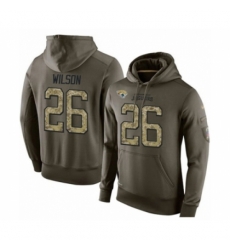 Football Mens Jacksonville Jaguars 26 Jarrod Wilson Green Salute To Service Pullover Hoodie Football Mens Jacksonville Jaguars 26 Jarrod Wilson Green Salute To Service Pullover Hoodie