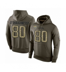 Football Mens Jacksonville Jaguars 80 James OShaughnessy Green Salute To Service Pullover Hoodie Football Mens Jacksonville Jaguars 80 James OShaughnessy Green Salute To Service Pullover Hoodie