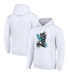 Men Starter White Jacksonville Jaguars Player X Fleece Pullover Hoodie Men Starter White Jacksonville Jaguars Player X Fleece Pullover Hoodie