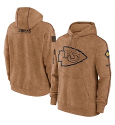 Men Kansas City Chiefs 2023 Brown Salute To Service Pullover Hoodie Men Kansas City Chiefs 2023 Brown Salute To Service Pullover Hoodie