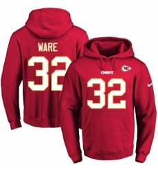 NFL Mens Nike Kansas City Chiefs 32 Spencer Ware Red Name Number Pullover Hoodie NFL Mens Nike Kansas City Chiefs 32 Spencer Ware Red Name Number Pullover Hoodie