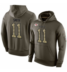 NFL Nike Kansas City Chiefs 11 Alex Smith Green Salute To Service Mens Pullover Hoodie NFL Nike Kansas City Chiefs 11 Alex Smith Green Salute To Service Mens Pullover Hoodie