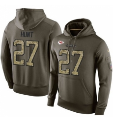 NFL Nike Kansas City Chiefs 27 Kareem Hunt Green Salute To Service Mens Pullover Hoodie NFL Nike Kansas City Chiefs 27 Kareem Hunt Green Salute To Service Mens Pullover Hoodie