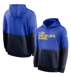 Men Los Angeles Rams Nike Sideline Impact Lockup Performance Pullover Hoodie Royal Navy Men Los Angeles Rams Nike Sideline Impact Lockup Performance Pullover Hoodie Royal Navy