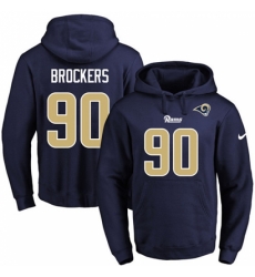 NFL Mens Nike Los Angeles Rams 90 Michael Brockers Navy Blue Name Number Pullover Hoodie NFL Mens Nike Los Angeles Rams 90 Michael Brockers Navy Blue Name Number Pullover Hoodie