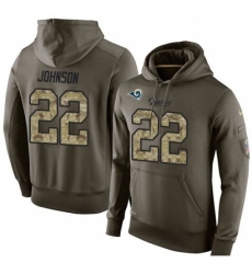 NFL Nike Los Angeles Rams 22 Trumaine Johnson Green Salute To Service Mens Pullover Hoodie NFL Nike Los Angeles Rams 22 Trumaine Johnson Green Salute To Service Mens Pullover Hoodie