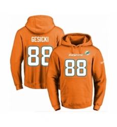 Football Mens Miami Dolphins 88 Mike Gesicki Orange Name Number Pullover Hoodie Football Mens Miami Dolphins 88 Mike Gesicki Orange Name Number Pullover Hoodie