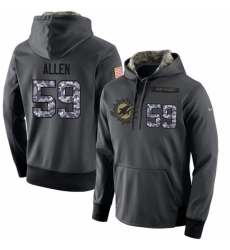 NFL Mens Nike Miami Dolphins 59 Chase Allen Stitched Black Anthracite Salute to Service Player Performance Hoodie NFL Mens Nike Miami Dolphins 59 Chase Allen Stitched Black Anthracite Salute to Service Player Performance Hoodie