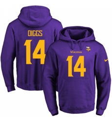 NFL Mens Nike Minnesota Vikings 14 Stefon Diggs PurpleGold No Name Number Pullover Hoodie NFL Mens Nike Minnesota Vikings 14 Stefon Diggs PurpleGold No Name Number Pullover Hoodie
