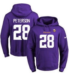 NFL Mens Nike Minnesota Vikings 28 Adrian Peterson Purple Name Number Pullover Hoodie NFL Mens Nike Minnesota Vikings 28 Adrian Peterson Purple Name Number Pullover Hoodie