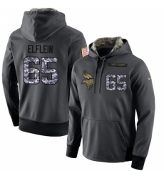 NFL Mens Nike Minnesota Vikings 65 Pat Elflein Stitched Black Anthracite Salute to Service Player Performance Hoodie NFL Mens Nike Minnesota Vikings 65 Pat Elflein Stitched Black Anthracite Salute to Service Player Performance Hoodie