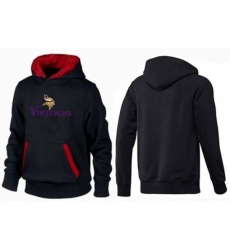 NFL Mens Nike Minnesota Vikings Authentic Logo Pullover Hoodie BlackRed NFL Mens Nike Minnesota Vikings Authentic Logo Pullover Hoodie BlackRed