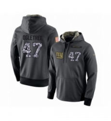 Football Mens New York Giants 47 Alec Ogletree Stitched Black Anthracite Salute to Service Player Performance Hoodie Football Mens New York Giants 47 Alec Ogletree Stitched Black Anthracite Salute to Service Player Performance Hoodie