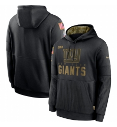 Men New York Giants Nike 2020 Salute to Service Sideline Performance Pullover Hoodie Black Men New York Giants Nike 2020 Salute to Service Sideline Performance Pullover Hoodie Black