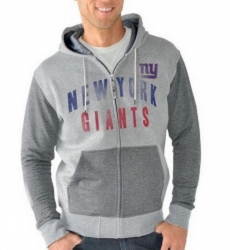 NFL New York Giants G III Sports by Carl Banks Safety Tri Blend Full Zip Hoodie Heathered Gray NFL New York Giants G III Sports by Carl Banks Safety Tri Blend Full Zip Hoodie Heathered Gray