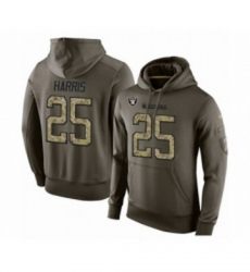 Football Mens Oakland Raiders 25 Erik Harris Green Salute To Service Pullover Hoodie Football Mens Oakland Raiders 25 Erik Harris Green Salute To Service Pullover Hoodie
