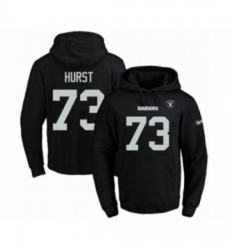 Football Mens Oakland Raiders 73 Maurice Hurst Black Name Number Pullover Hoodie Football Mens Oakland Raiders 73 Maurice Hurst Black Name Number Pullover Hoodie