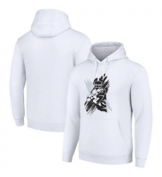 Men Starter White Las Vegas Raiders Player X Fleece Pullover Hoodie Men Starter White Las Vegas Raiders Player X Fleece Pullover Hoodie