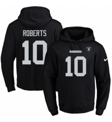 NFL Mens Nike Oakland Raiders 10 Seth Roberts Black Name Number Pullover Hoodie NFL Mens Nike Oakland Raiders 10 Seth Roberts Black Name Number Pullover Hoodie