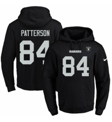 NFL Mens Nike Oakland Raiders 84 Cordarrelle Patterson Black Name Number Pullover Hoodie NFL Mens Nike Oakland Raiders 84 Cordarrelle Patterson Black Name Number Pullover Hoodie