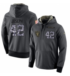 NFL Nike Oakland Raiders 42 Karl Joseph Stitched Black Anthracite Salute to Service Player Performance Hoodie NFL Nike Oakland Raiders 42 Karl Joseph Stitched Black Anthracite Salute to Service Player Performance Hoodie