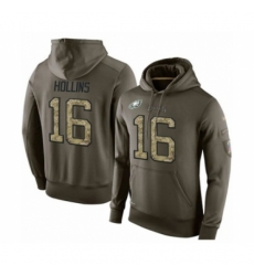 Football Mens Philadelphia Eagles 16 Mack Hollins Green Salute To Service Pullover Hoodie Football Mens Philadelphia Eagles 16 Mack Hollins Green Salute To Service Pullover Hoodie