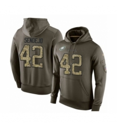 Football Mens Philadelphia Eagles 42 Andrew Sendejo Green Salute To Service Pullover Hoodie Football Mens Philadelphia Eagles 42 Andrew Sendejo Green Salute To Service Pullover Hoodie
