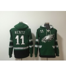 Men Nike Philadelphia Eagles Carson Wentz 16 NFL Winter Thick Hoodie Men Nike Philadelphia Eagles Carson Wentz 16 NFL Winter Thick Hoodie