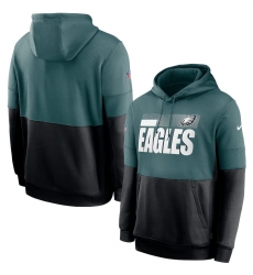 Men Philadelphia Eagles Nike Sideline Impact Lockup Performance Pullover Hoodie Midnight Green Black Men Philadelphia Eagles Nike Sideline Impact Lockup Performance Pullover Hoodie Midnight Green Black