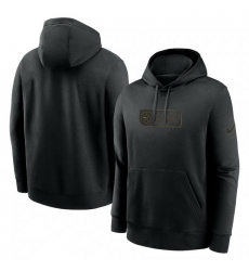 Men Nike Black Pittsburgh Steelers Edge French Terry Club Pullover Hoodie Men Nike Black Pittsburgh Steelers Edge French Terry Club Pullover Hoodie